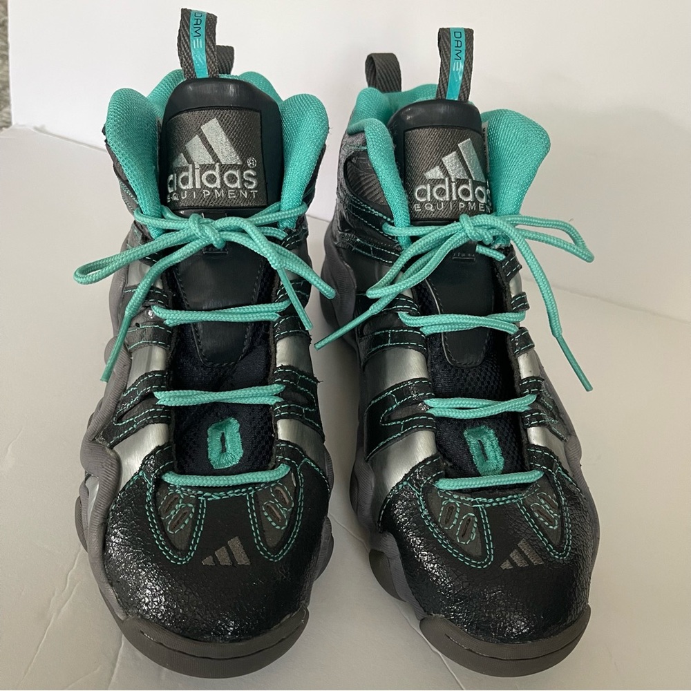 *SOLD*Adidas Crazy 8 Kobe Bryant Grey Teal Black Sneaker Shoe Sz 9.5 - Picture 2 of 12